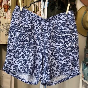 J. Jill Blue Floral Women's Bermudas